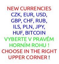 REC - NEED CHOOSE THE CURRENCY ! NUTNO ZVOLIT MĚNU !!!